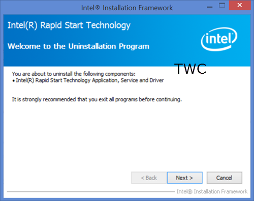 download intel rapid start technology
